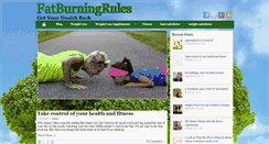 Desktop Screenshot of fatburningrules.com